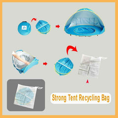 🌞Baby Beach Tent with Mini Pool for Boys Who Love to Splash and Chill Under the Sun - ThiGui