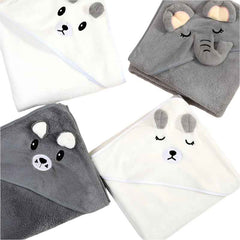 💤 Baby Snuggle Hooded Towel – Ultra-Soft Wrap for Sweet Little Dreamers 🌙🛁 - ThiGui