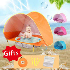 🌞Baby Beach Tent with Mini Pool for Boys Who Love to Splash and Chill Under the Sun - ThiGui