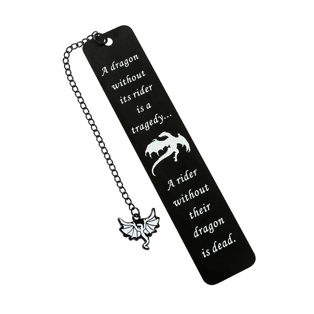 ππ A Touch of Fantasy β Dragon Knight Stainless Steel Bookmark for Brave Young Readers βοΈπ₯ - ThiGui