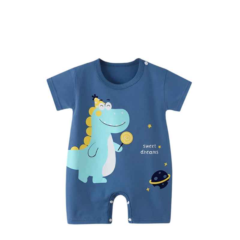🍼 Baby’s First Summer Style – Soft Cartoon Rompers for Boys & Girls! - ThiGui
