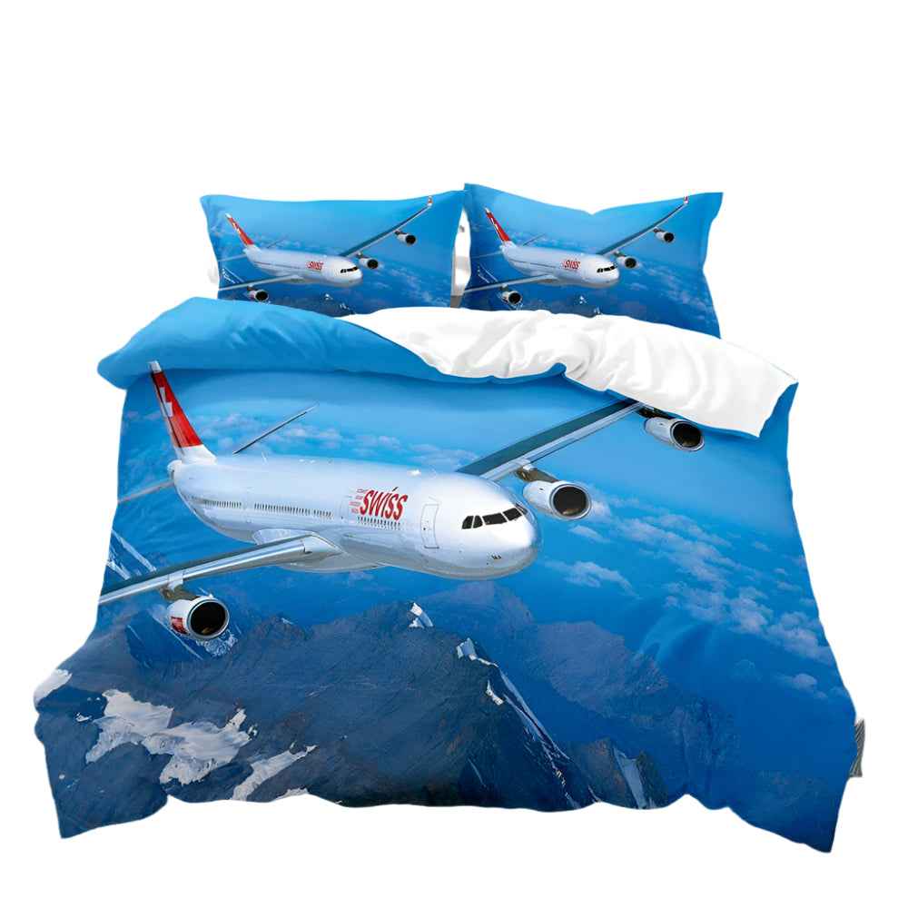 ✈️Sky-High Dreams! Airplane Bedding Set for Little Pilots - ThiGui