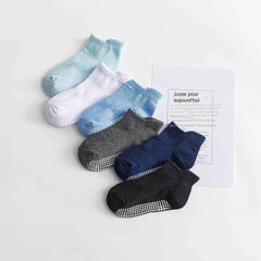 𧦠Comfy Grippy Socks for Little Explorers β 6β12 Pairs of Anti-Slip Cotton Boat Socks (0β5 Years) - ThiGui