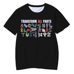 🔠 Alphabet Lore in 3D! Oversized Cartoon Tee for Boys & Girls - ThiGui