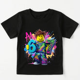 Roblox 67 Digital Print Kids Tee 🎮✨ Cool Cotton Graphic T-Shirt - ThiGui