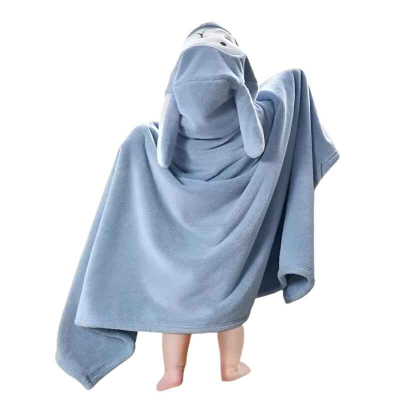 🦁 Fluffy & Fun! 🛁 Cartoon Animal Baby Bathrobe – Super Soft, Fast-Drying & Winter-Ready! ❄️💕 - ThiGui