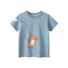 🎉 Cartoon Coolness! Comfy Summer Tees for Active Boys (2–10Y) 🧒☀️ - ThiGui