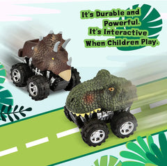🦖🚗 Dino Pull-Back Cars – Mini Monster Trucks for Jurassic-Style Fun! 🎉💨v - ThiGui