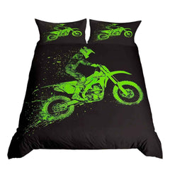 🏁Ready, Set, Sleep! Epic Dirt Bike Bedding for Young Racers 🏍️ - ThiGui