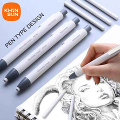 Retractable Pencil Eraser Pen Supplies - ThiGui