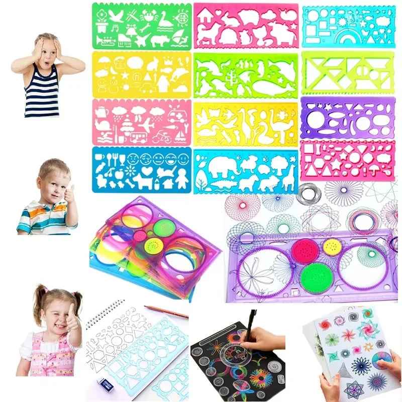 🎨Shape It, Trace It, Love It – Animal Art Ruler Set for Creative Little Hands! - ThiGui