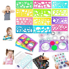 🎨Shape It, Trace It, Love It – Animal Art Ruler Set for Creative Little Hands! - ThiGui