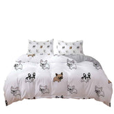 🐾Snuggle Up with a Frenchie! Adorable Bulldog Bedding Set for Little Dreamers 🐾 - ThiGui