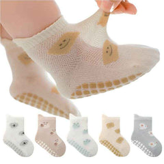 𧦠Cuteness Meets Comfort: 5 Pairs of Non-Slip Cartoon Socks Every Toddler Will Love! - ThiGui