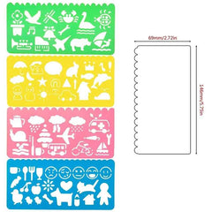 🎨Shape It, Trace It, Love It – Animal Art Ruler Set for Creative Little Hands! - ThiGui