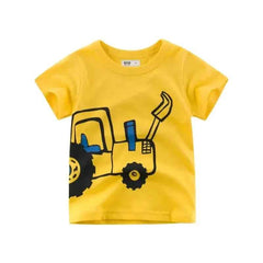 🚧 Dig Into Fun! Excavator Cartoon Tee for Little Builders (2–10Y) - ThiGui