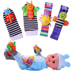 🧦Adorable Baby Rattle Socks & Wrist Toys – Sensory Fun for Little Feet & Hands (0–12M) - ThiGui
