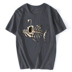 🐟💀 Deep Sea Cool! Funny Bonefish Skull T-Shirt for Boys – Bold, Comfy & Totally Epic 🎣🖤 - ThiGui