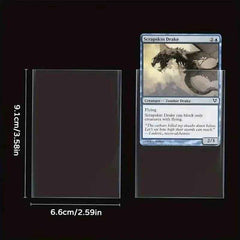 🛡️ Keep Those Precious Cards Safe: 100pcs Transparent Durable Card Sleeves for Boys Who Love Their Collections - ThiGui