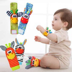 🧦Cuddly Animal Rattle Socks & Wristbands – Fun Discovery for Curious Babies! - ThiGui
