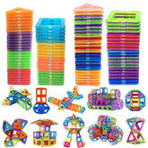 🌈 Magnetic Builder Blocks Set 🧲 | 50–100pcs of Creative STEM Fun for Curious Kids 🧠 - ThiGui