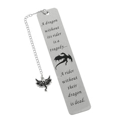 ππ A Touch of Fantasy β Dragon Knight Stainless Steel Bookmark for Brave Young Readers βοΈπ₯ - ThiGui