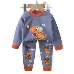 🐻 Cute Bear Pajama Set – Snuggly Autumn Sleepwear for Your Little Cub! 🌙🧒 - ThiGui