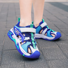 1.1 👟🌊 All-Terrain Adventure Sandals for Boys – Beach to Playground Ready! 🏖️🚀 - ThiGui