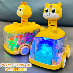🚗🧩 Press & Go Gear Cars – Fun-Powered Motion with Animal Puzzle Magic! 🦁💨 - ThiGui