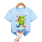 🎉Birthday Dino T-Shirt for Boys – Fun Ages 1 to 9! - ThiGui