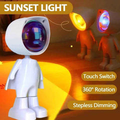 ✨Astronaut Sunset Lamp – Magical Night Light for Calm Bedtimes & Cosmic Dreams - ThiGui