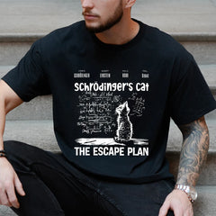 😼 Cool Cat Escape Plan T-Shirt – Geeky Style for Boys Who Dare to Stand Out 🖤 - ThiGui