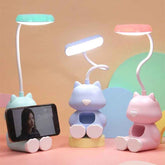 🔌Purrfect Study Buddy – Cute Cat Desk Lamp with a Phone Holder! - ThiGui
