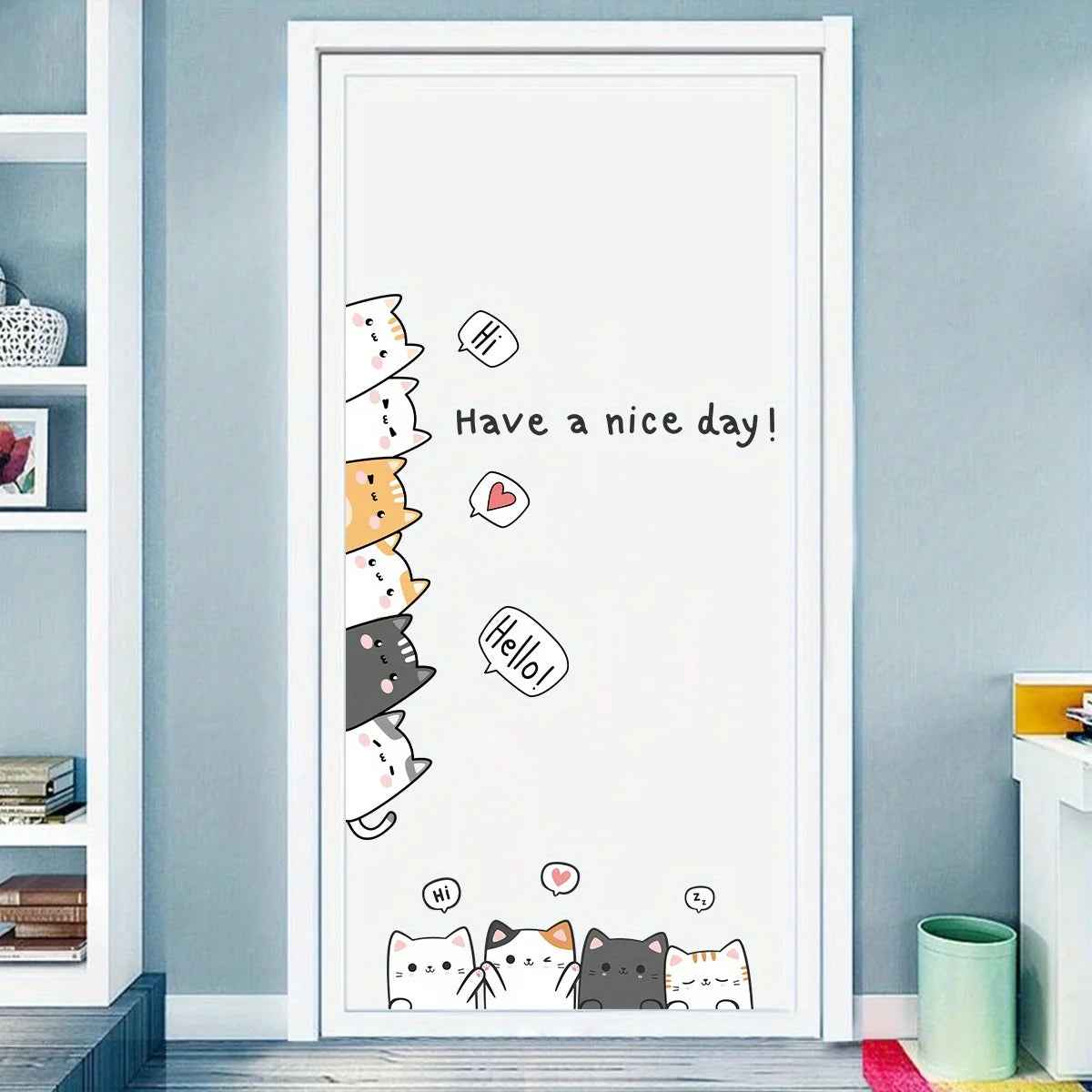 Sweet Cat Wall Stickers – Bring Cuddly Charm to Your Child’s Room! - ThiGui