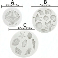 🐚 Bake Like a Beachy Dream – Silicone Shell & Conch Mould Set for Sweet Creativity! 🧁🌊 - ThiGui