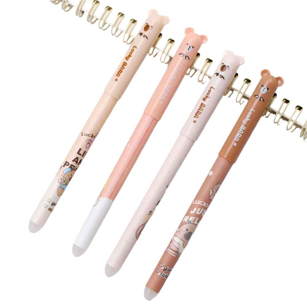 🖊️Kawaii Capybara & Unicorn Erasable Gel Pens – School Stationery That Makes Writing Magical - ThiGui