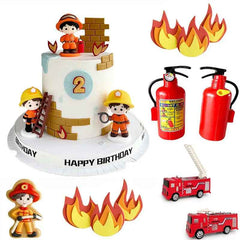 🎈Sound the Alarm – Firefighter Cake Toppers to Spark Birthday Fun! - ThiGui