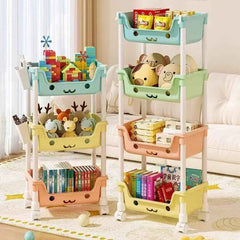 🛒 Rolling Storage Rack – Tidy Up in Style, Anywhere in the House! 🏠🧺 - ThiGui