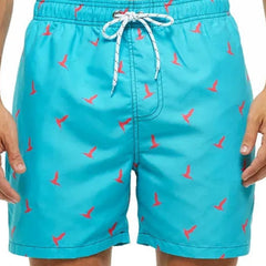 🌴 Tropical Fun for Little Explorers! Boys' Flamingo Print Swim Shorts 🏖️ - ThiGui