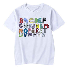 🔠 Alphabet Lore in 3D! Oversized Cartoon Tee for Boys & Girls - ThiGui