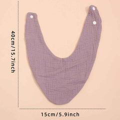 🍼Soft & Stylish! 3-Pack Cotton Bandana Bibs for Happy, Mess-Free Babies - ThiGui