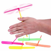 🌀 Whoosh & Laugh! Classic Bamboo Dragonfly Spinning Toy for Big Kids 🎯🎨 - ThiGui