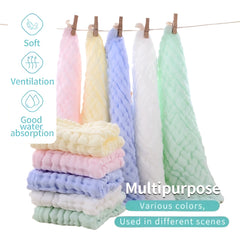 🧼 Soft Muslin Baby Washcloths – Gentle Comfort for Your Little One’s Skin 🍼💧 - ThiGui