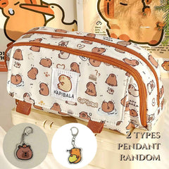 🎨Capy-Cool Pencil Pouch – Big, Fun & Organised with Adorable Capybara Style - ThiGui