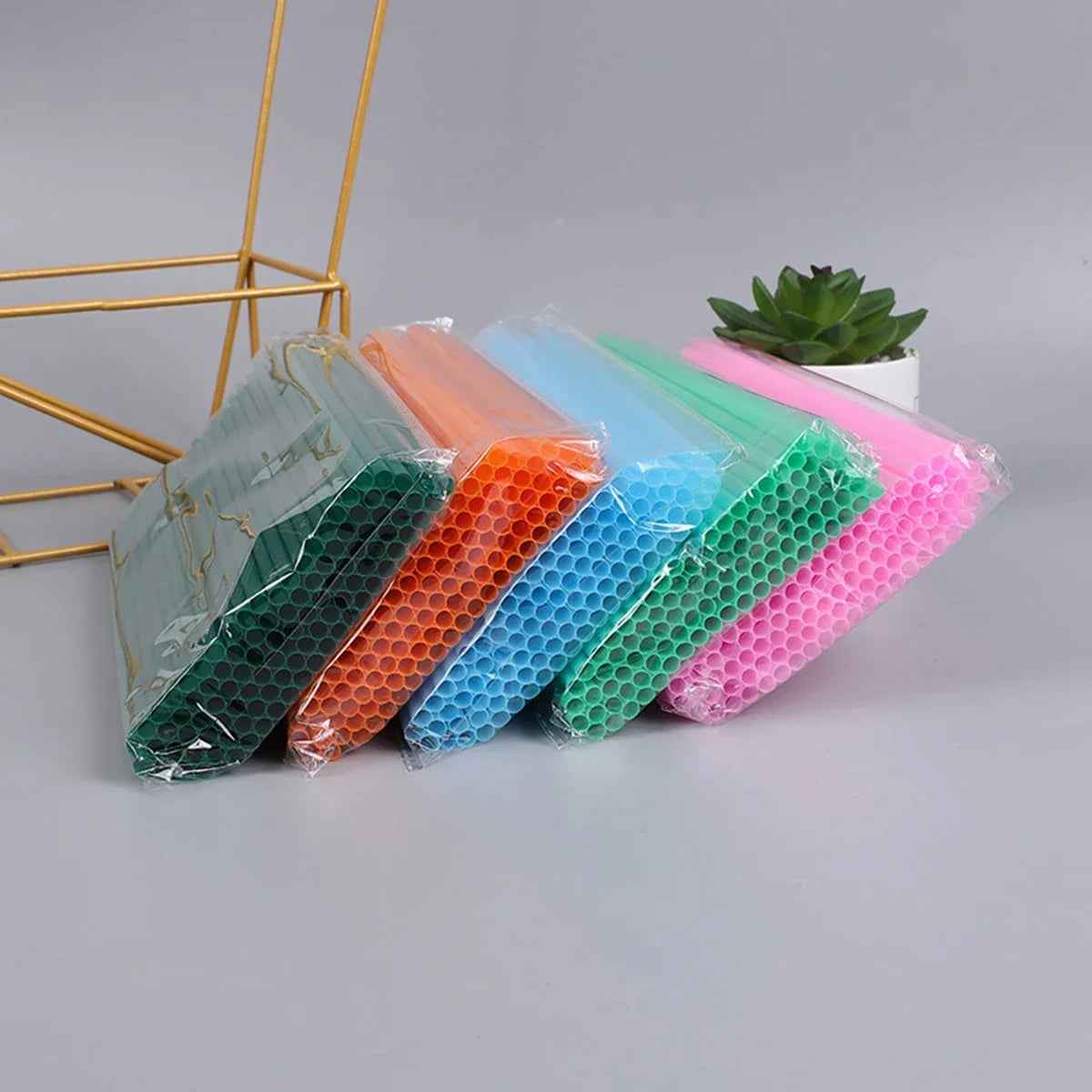 π100 Colorful Drinking Straws β Bring Instant Fun to Every Sip! - ThiGui