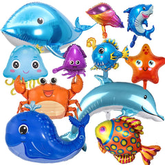 🐠 Under the Sea Birthday Balloon Set – Dive into a Magical Ocean Party! 🌊🎈 - ThiGui