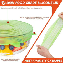 🥣Stretchy Magic Lids – Say Bye-Bye to Plastic Wrap!- - ThiGui