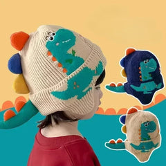 🧢🦕 3D Dino Earmuff Hat – Cozy, Cute & Roarsome for Winter Days! ❄️👶 - ThiGui