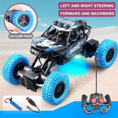 🎮Remote Control Stunt Car with Flashing Lights for Boys Who Love Speed and Glow-in-the-Dark Races - ThiGui