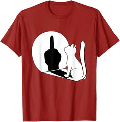 Statement Cat Attitude Tee 🐱😼 Funny Cotton Summer T-Shirt - ThiGui